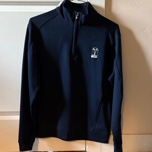 Cutter & Buck Men's Dark Blue Zip-Up Sweater